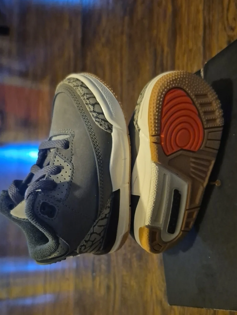 Jordan Toddler Grey and Tan Retro-Style Sneakers